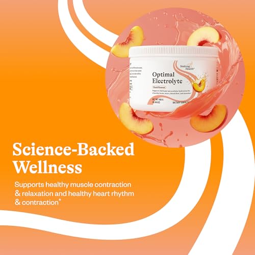 Image of Seeking Health Optimal Electrolyte Powder - with Sodium & Potassium - Support Digestion & Energy with Magnesium Electrolyte Supplement -Peach 30 Servings
