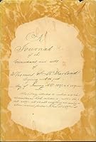 A journal of the coincidences and acts of Thomas S. McFarland, beginning with the first day of January A.D. 1837, A.L. 5837 0890152918 Book Cover
