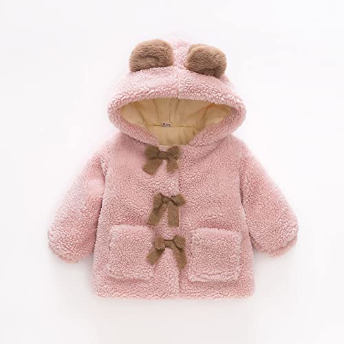 Kids Toddler Boys Girl Fleece Hooded Coat Cute Cartoon Plush Jackets Infant Outerwear Warm Clothes Fall Winter2