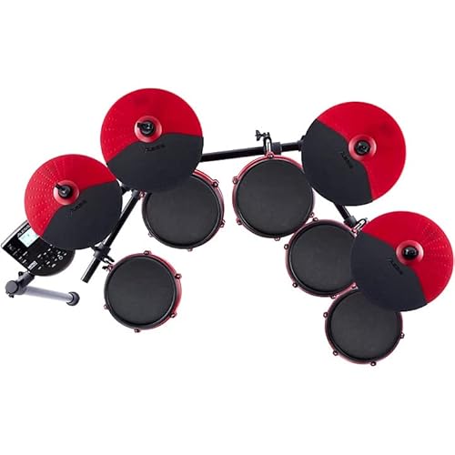 Bateria Eletrônica Nitro Mesh Edição Especial Vermelha 8 Peças