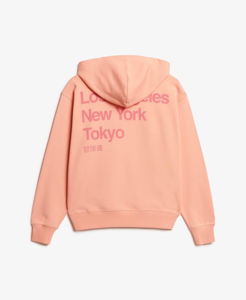 Superdry Sweat à capuche Core City pour femme avec logo