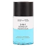 BYS 2-In-1 Makeup Remover - Instantly Dissolve Longwearing and Waterproof Eye and Lip Makeup, Paraben Free, 45Ml dual action formula consists of both water and oil working together to remove makeup