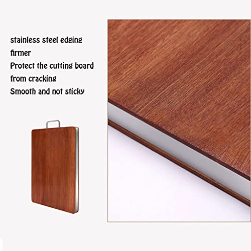 Planche à découper durable double face en bois avec poignées intégrées - 8