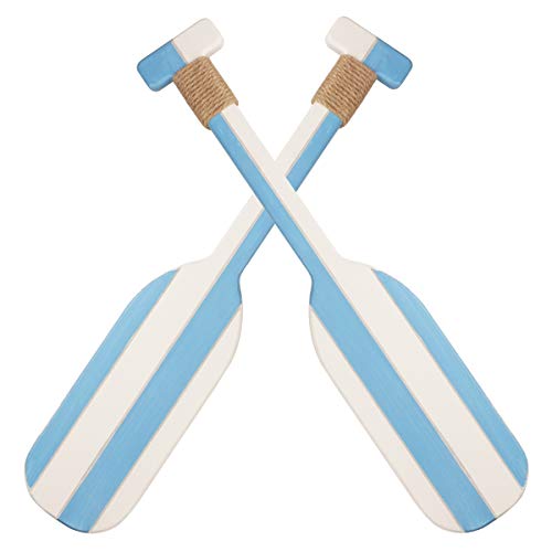 2 unidades de 19.7 pulgadas de madera náutica doble remo decoración Cover