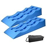 Auffahrkeile für Wohnmobil 2Pcs RV Nivellierung Rampen Unterlegkeile 3 Bühne Camper Blöcke...