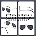 Onrtry Small Polarized Aviator Sunglasses for Boys Girls Classic Metal Frame Mirrored Lens Sun Glasses 2 Pack - 52MM(Gold/Grey+Silver/Blue)