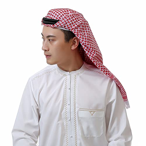 Men Arabic Headscarf Shemagh Middle Eastern Turban Bandana Muslim Hijab Dubai Headcover Shawl Islamic Headwear2
