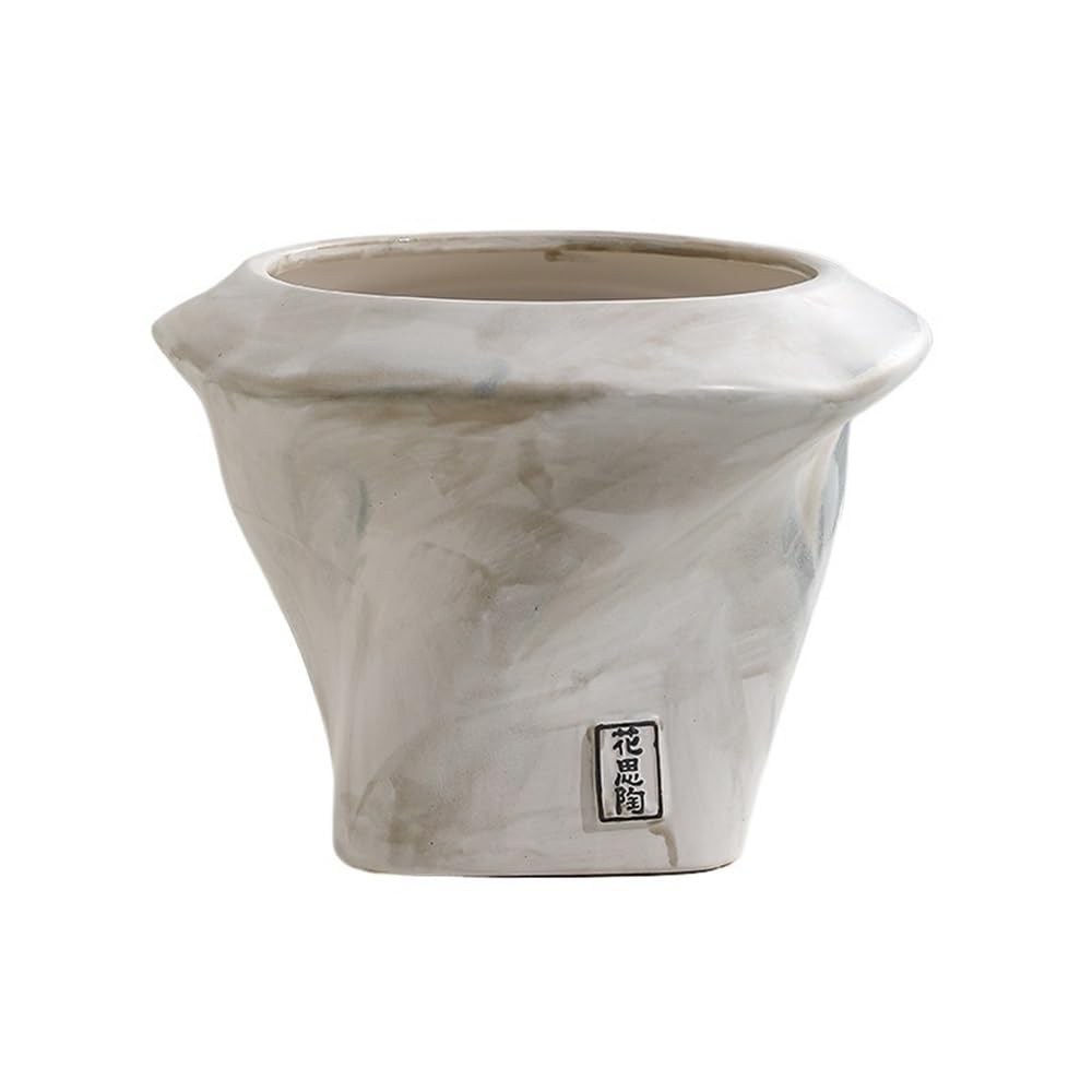 doniczki Ręcznie szczypta kreatywny kształt doniczka do salonu wewnętrzna zieleń orchidea ceramiczna doniczka doniczki ceramiczne