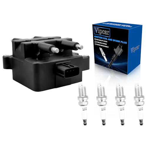 VIPCAR UF240 Ignition Coil & 4 Iridium Spark Plugs for Subaru Forester…