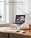 Nulaxy Ergonomic Adjustable Laptop Stand for Desk, Dual Foldable Computer Riser with Advanced Heat-Vent, Heavy-Duty Portable Notebook Holder for Posture Correction, Compatible with Mac 10-17