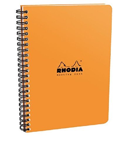 Orange Meeting Notebook 6.5"x 8.5"