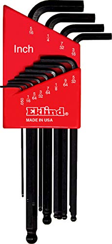 Eklind 13212 Standard 12pc Ball Hex Key Set 0.05