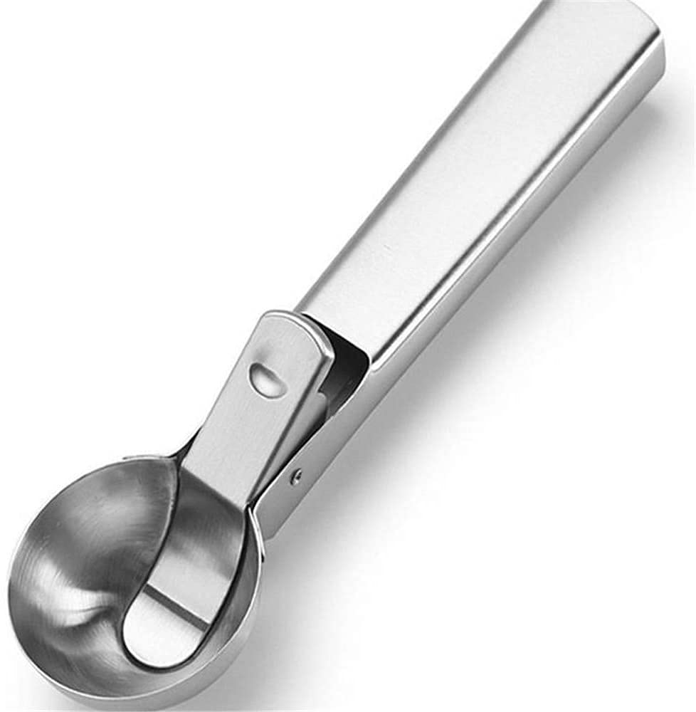 Eiscreme-Scoop-Eiscreme-Schaufel-Edelstahl-Fruchtschöpfer mit Auslöser für Home Restaurant
