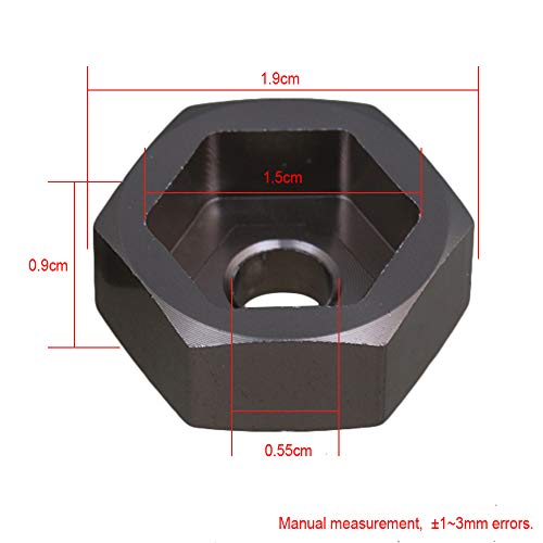 Mxfans Titanium Alloy N10237 Rc 1:10 Model Car Wheel Hex Adapter 12Mm To 17Mm Upgrade Parts Set Of 4 #TOP3