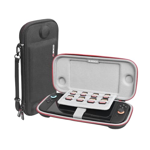 Image of RLSOCO Carrying Case for Nintendo Switch 2 Game Console with 8 Game Card Slots - Black (Case Only)