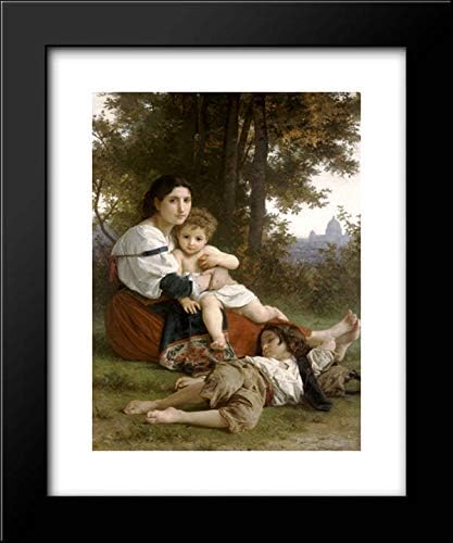 ArtDirect Mother And Children 15x18 Framed Art Print by William Adolphe Bouguereau