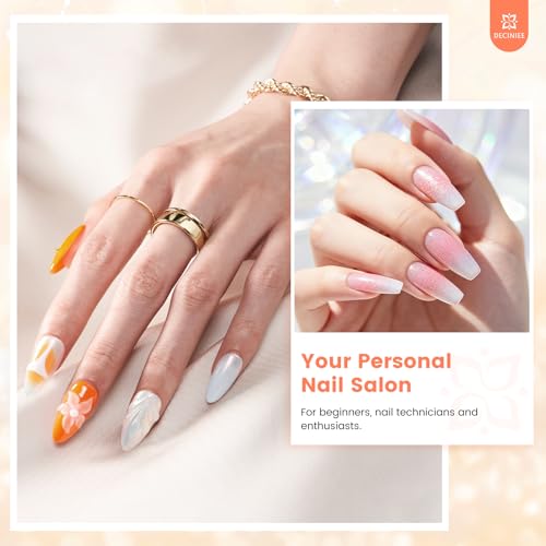 Kit de uñas profesional para principiantes con acrílicos y práctica miniatura 7