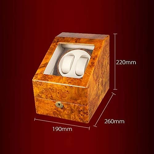 FENOKD Mechanical Watch Shaker Automatic 2+3 Watch Winder Box with Quiet Motor and 5 Rotation Modes, 5 Watch Storage Box, 2 Way Power
