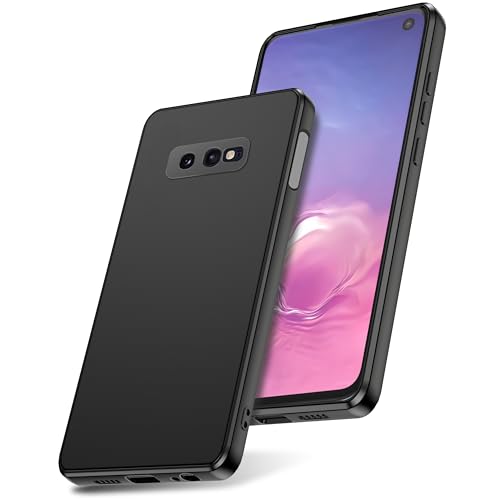 Watana for Samsung Galaxy S10e S10 e Case Soft-Touch Silicone Phone Case Shockproof DustProof Antiskid Full Body Armour Phone Cover with Microfiber Lining for samsung S10e S10 e Black