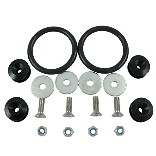 Cat1986Cat1986 Car Fasteners Bumpers Quick Release Hatch Lids Screw Kit Set (Black) For Aftermarket Universal Car Trunk #TOP27