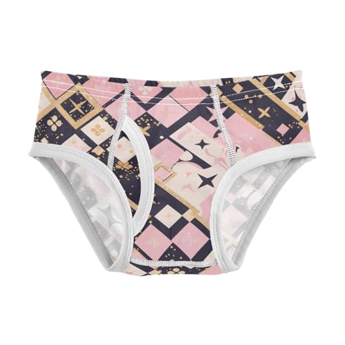 KLL Golden Glitter Pink Leopard Print Toddler Boys' Pure Cotton Training Underwear Cute Children Undies - Main Image