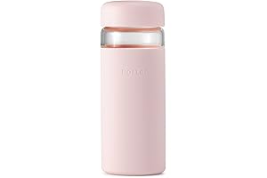 W&P Porter Glass Wide Mouth Bottle with Ceramic Coating and Protective Silicone Sleeve