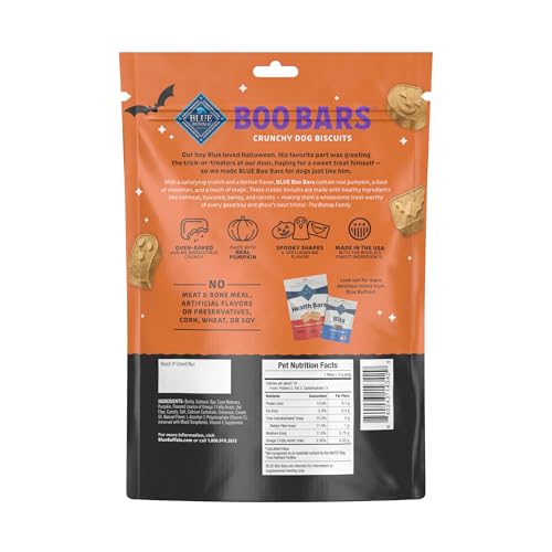 Blue Buffalo Boo Bars Pumpkin & Cinnamon Dog Biscuits, 11 oz - image 2