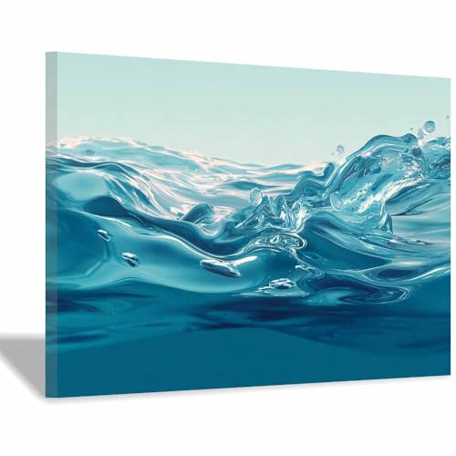 Affiche peinture grand format pour habiller un mur blanc vide de salon moderne