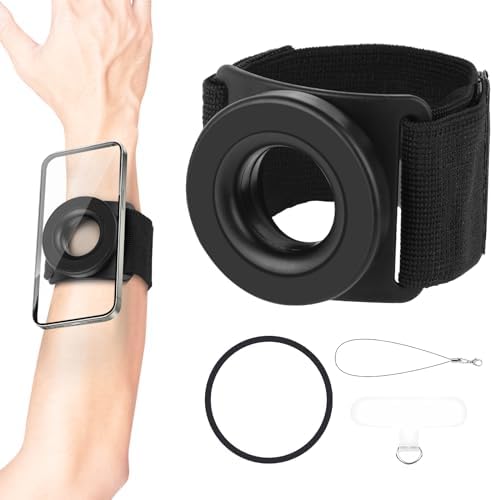 Soporte Magnético Para Teléfono En Brazo - Banda Deportiva Ajustable 360° Rotatoria, Compatible Con IPhone Y Otros Móviles (incluye Anillo De Hierro)