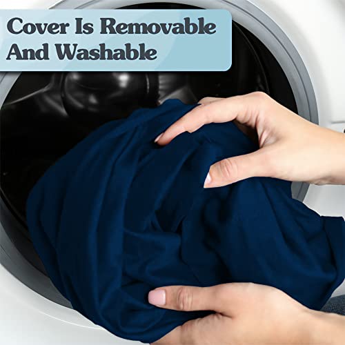 Yogibo Max 6-Foot Beanbag Chair, Bean Bag Couch With A Washable Outer Cover, Customer Favorite Cozy Sofa For Gaming, Reading, And Relaxing, Filled With Soft Micro-Beads, Blue #TOP5