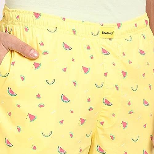 Image of Bewakoof Men's Printed Regular Fit Cotton Pyjama