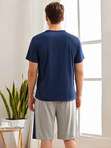 Image of Men's Pyjama Set || T-Shirt and Shorts Set for Men || Night Wear for Men || Night Suit for Men (Cord-04-07)