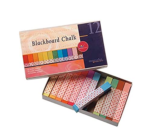 Mercurius Blackboard Pastel Chalk - 12 colors assorted
