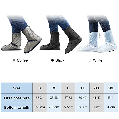 mingzhe Capas de sapatos à prova d'água com refletores Capas de sapatos de chuva ajustáveis para ci