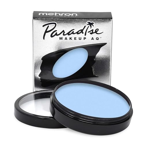 Image of Mehron Makeup Paradise Makeup AQ Pro Size | Stage & Screen Performance, Face & Body Painting, Beauty, Cosplay, and Halloween | Water Activated Face Paint, Body Paint 1.4 oz (40 g) - Pastel Blue