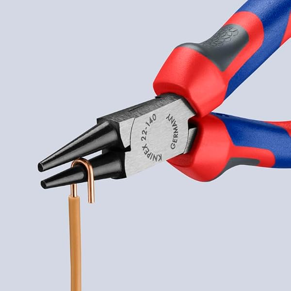 Knipex 22 02 140 Round Nose Pliers-Comfort Grip by KNIPEX - Image 5
