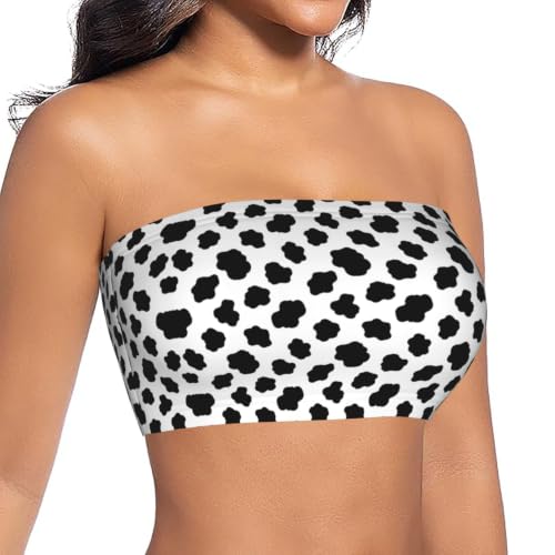 SVEFDOC Women Girls Casual Cow Strapless Sports Vest Outfit