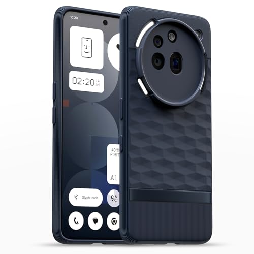 Image of Amazon Basics Back Cover for Nothing Phone 3a Pro 5G | Full Camera Protection | TPU Soft Flexible Shockproof Bumper Case(Blue)