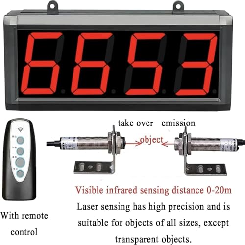 Compteur numérique LED 4 chiffres affichage 9999 pour ligne de production - 2
