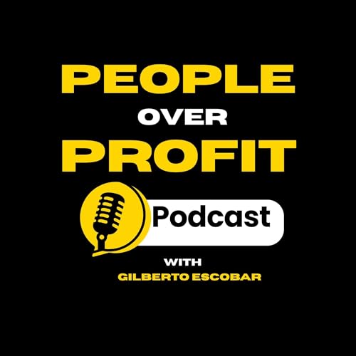People over profit podcast’s cover art