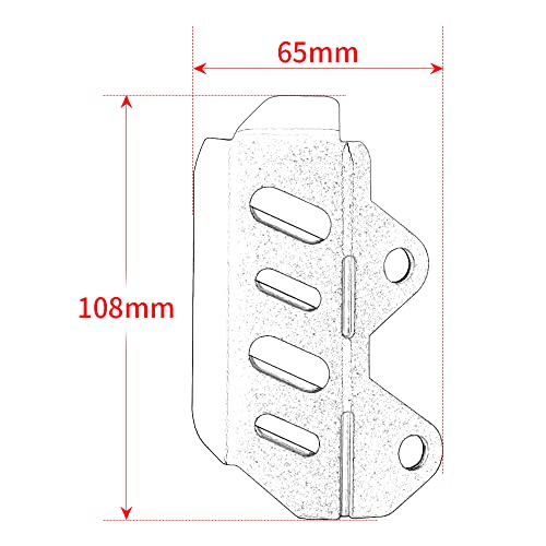 Modeer Für Tenere700 Rally XTZ690 XTZ700 T7 2019-2022 Motorradzubehör CNC Hinterradbremszylinder Schutzabdeckung Schutzfolie XTZ 690 Tenere 700 T 7 (Rot-1)