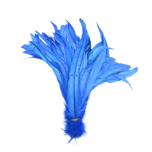 Plumas azul natural IWOWHERO para decorar sombreros de fiesta