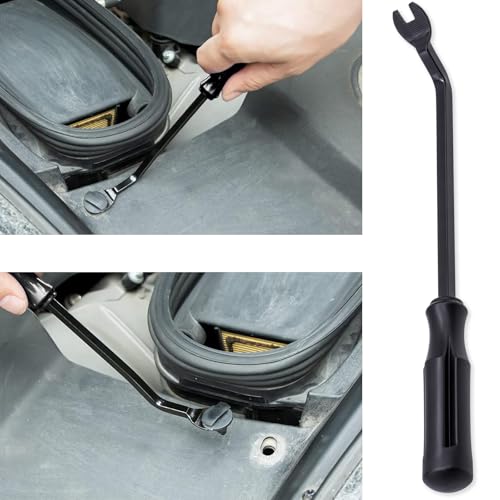 Image of 3 PCS Car Clips Fastener Remover Tool, Car Panel Dashboard Door Window Tool, Fastener Car Panel Door Interior Window Tool, Clip Puller Rivet Removal Tool (Black)