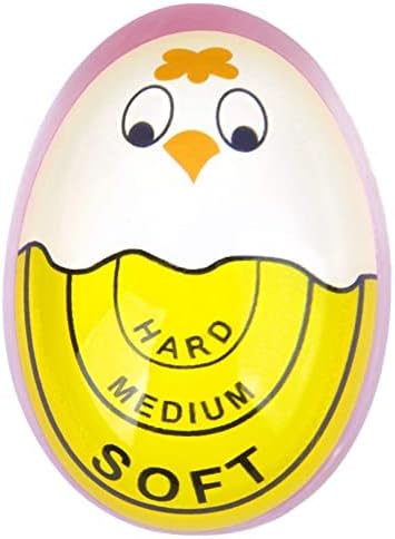 1 Pack Egg Timer Heat Sensitive Hard Medium Soft Boiled Color Changing Reusable Perfect Egg Timers No BPA/Yellow