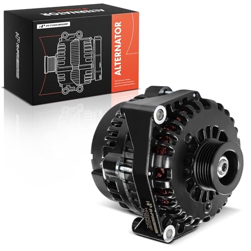 A-Premium Alternator Compatible with - 1999-2006 - GM LS Truck AD244 Style 4.3L 4.8L 5.3L 5.0L 5.7L 6.0L 6.5L 6.6L 8.1L 12V 220A 6-Groove Pulley