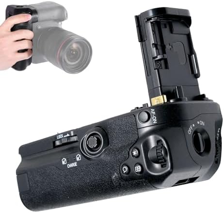 ASITOO EOS R5 (BG-R10) Vertical Camera Battery Grip for Canon EOS R5, EOS R6,R6 Mark II Camera,Holds 2 E6 Rechargeable Lithium-ion Batteries