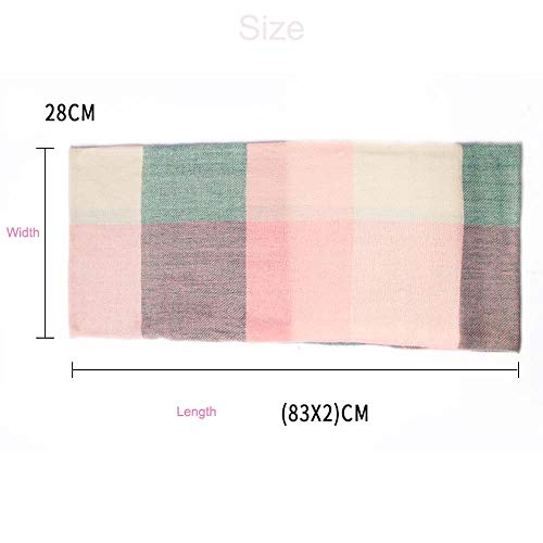 YEKEYI Women Plaid Infinity Scarf With Zipper Pocket Scarves Pockets-Secret Travel Scarfs for Girls Ladies3