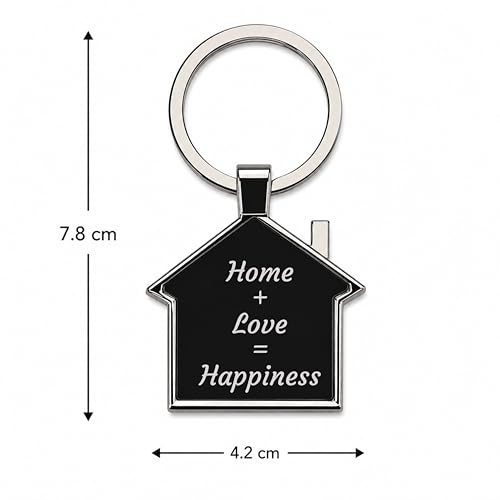 Image of Personalized Double-Sided Metal Keychain, Premium Silver Finish, Custom Name Engraving, Elegant Gift Key Ring for Men, Women