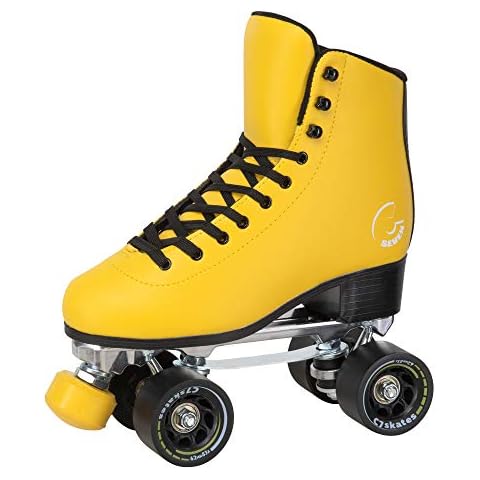 C SEVEN C7skates Dark Magic Quad Roller Skates (Queen Bee, Women's 8 / Men's 7) Cover