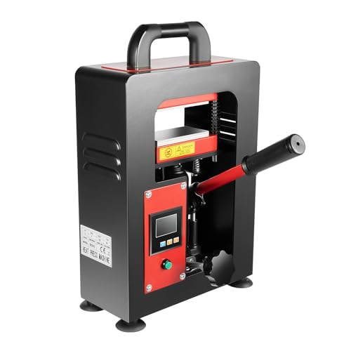 5 Ton Hydraulic Heat Press Machine with Dual 2.4'X4.7' Dab Heated...